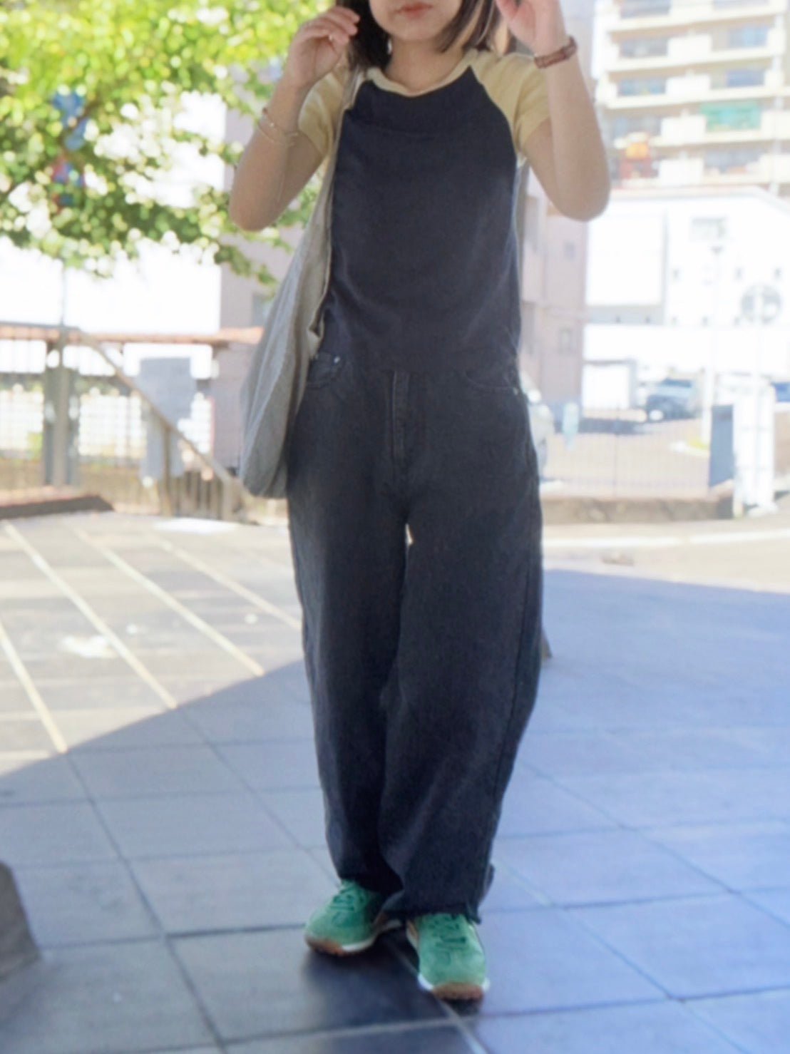 8月上旬予約開始【black】wide straight jeans - small potatoes