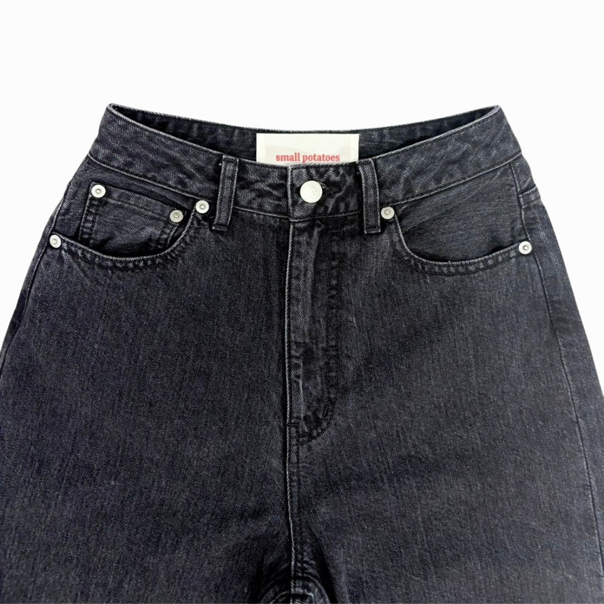 8月上旬予約開始【black】wide straight jeans - small potatoes