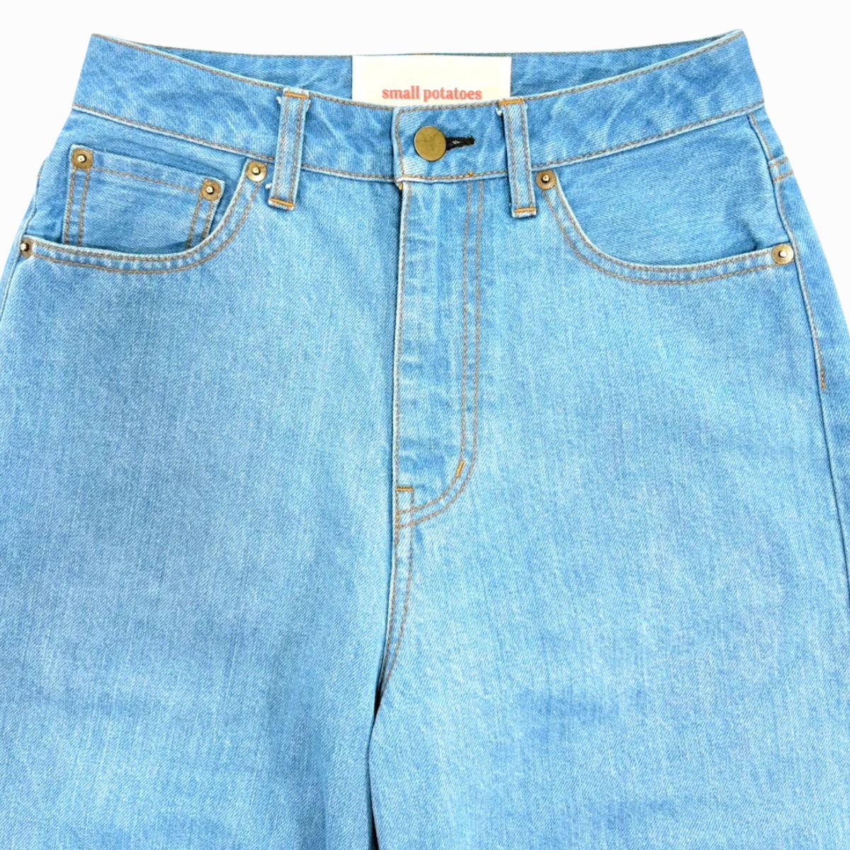 8月上旬予約開始【light blue】wide straight jeans - small potatoes