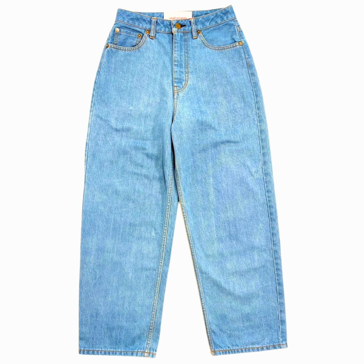 8月上旬予約開始【light blue】wide straight jeans - small potatoes
