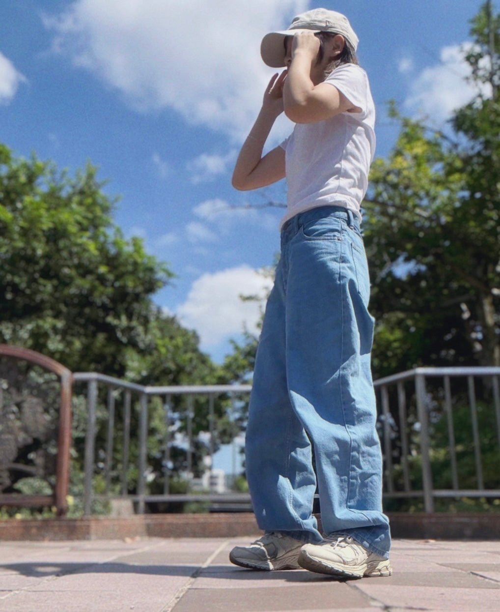 8月上旬予約開始【light blue】wide straight jeans - small potatoes