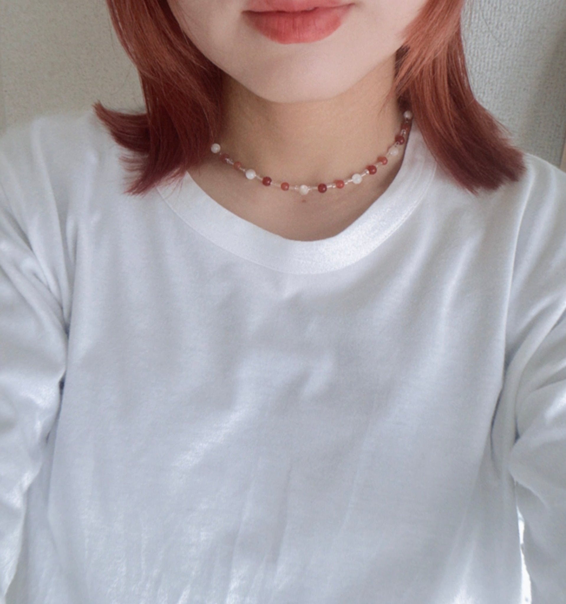 gem necklace - small potatoes