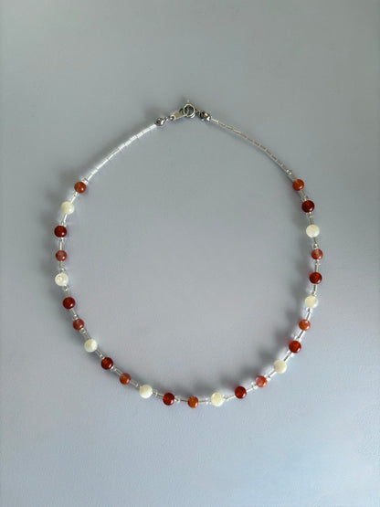 gem necklace - small potatoes