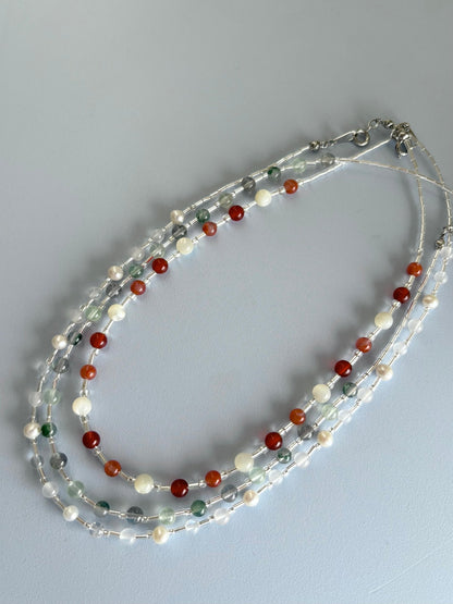 gem necklace - small potatoes