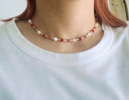 gem necklace - small potatoes