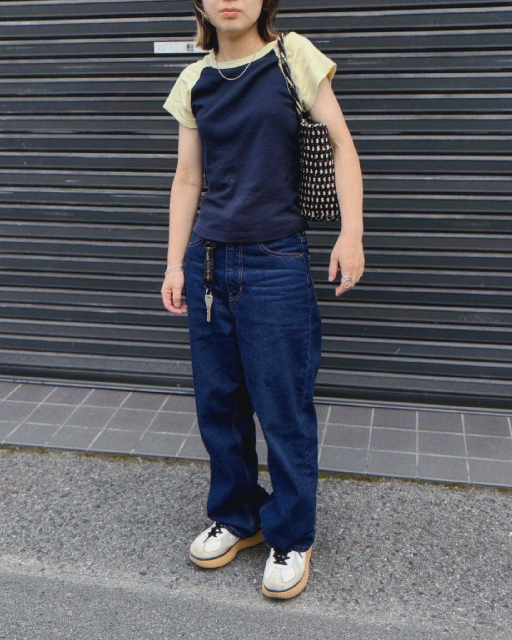 【indigo】wide straight jeans - small potatoes