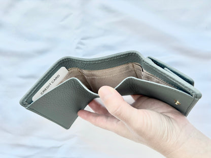 mini wallet - dusty blue - small potatoes