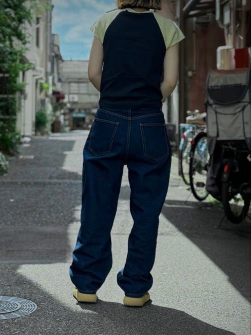 wide straight jeans - small potatoes